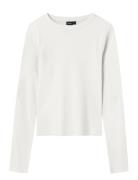 LMTD Nlfhinaja Ls Solid Short S Top Noos Vit