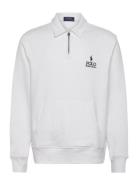 Polo Ralph Lauren Logo Fleece Collared Sweatshirt Vit