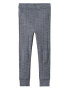 Name It Nmmwang Wool Needle Longjohn Solid Noos Marinblå