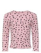 Kids Only Kmgtrinny Life Aop Ls O-Nck Top Jrs Noos Rosa