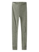 Name It Nknwax Wool Rib Leggings Grön