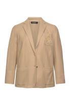 Lauren Women Bullion Jacquard Blazer Beige