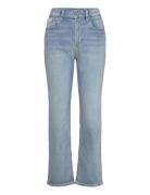 Calvin Klein Jeans High Rise Straight Lt Cape Blå
