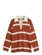 GANT Striped Knit Rugger Röd