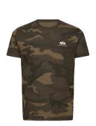 Alpha Industries Basic T Small Logo Camo Brun