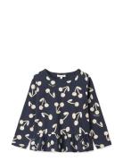Liewood Margit Printed Longsleeve T-Shirt Marinblå