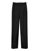 Weekday Loose Fit Pleated Suit Trousers Svart