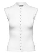 Weekday Sleeveless Button-Up Top Vit