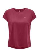 Only Play Onpaubree Life On Ss Bat Loose Tee Noos Burgundy