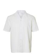 Selected Slhrelaxsun Shirt Ss Resort Vit