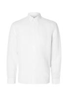 Selected Slhregkylian-Linen Shirt Ls Classic Noos Vit