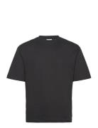 Selected Slhlooseoscar Ss O-Neck Tee Noos Svart