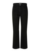 Selected Slfkate-Marley Hw Black Str Pocket Jeans Svart