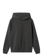 LMTD Nlnnizu Ls Bru Sweat W. Hood Noos Grå
