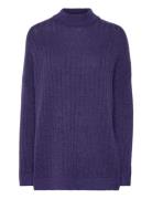 Selected Slfmaline Ls Knit High Neck Noos Lila