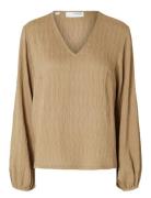 Selected Slfquinn Ls Top At Beige