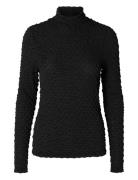 Selected Slftimmi Ls High Neck Structure Top Svart