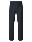 Selected Slh196-Straight Alberto Wool Pant Marinblå