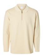 Selected Slhrelaxhank Ls Polo Sweat Kräm