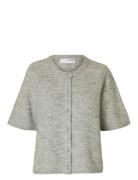 Selected Slflulu 2/4 Knit Cardigan Noos Grå