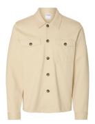 Selected Slhreg-Arne Twill Overshirt Kräm