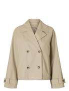 Selected Slfcilo Short Trenchcoat Noos Kräm