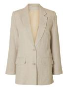 Selected Slftania-Rita Ls Relaxed Blazer Noos Kräm