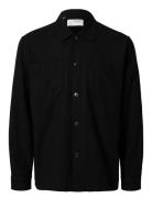 Selected Slh-Brody Sun Overshirt Ls Noos Svart