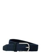 Selected Slhtom Braided Textile Belt Marinblå