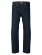 Selected Slh196-Straight Ben Kori Jeans Noos Marinblå