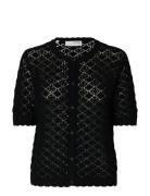 Selected Slfsofia 2/4 Knit Cardigan Svart