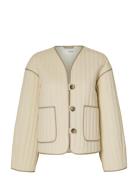 Selected Slflinn Quilted Jacket Kräm