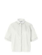 Selected Slfnovi Ss Crochet Detail Shirt B Vit