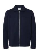Selected Slhjackie Sweat Zip Jacket Noos Marinblå