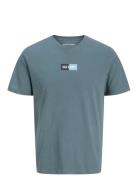 Jack & J S Jjpan Tee Ss Crew Neck Jnr Blå
