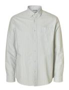 Selected Slhregrick-Ox Shirt Ls Noos Grön