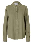 Selected Slfviva Ls Sun Shirt Noos Grön