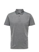 Selected Slh Leroy Coolmax Ss Polo B Grå