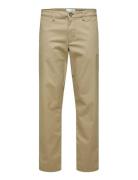 Selected Slh196-Straight New Miles Flex Pant Grå
