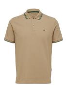 Selected Slhdante Sport Ss Polo Noos Beige