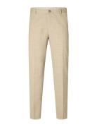 Selected Slhslim-Oasis Linen Trs Noos Beige