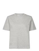 Selected Slfessential Ss Boxy Tee Noos Grå