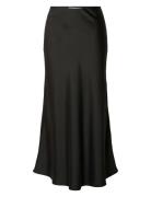 Selected Slflena Hw Midi Skirt Noos Svart