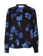 Selected Slfkatrina Ls Aop Top Noos Svart