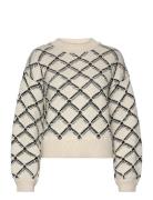Selected Slfolivia Ls Cropped Knit O-Neck Grå