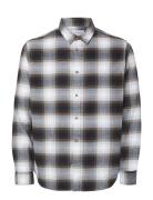 Selected Slhslimowen-Flannel Shirt Ls Noos Vit