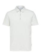 Selected Slhrelax-Terry Ss Zip Polo Ex Vit