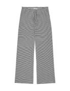 Mads Nørgaard 2X2 Cotton Stripe Verona Pants Svart