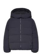 Mango Hood Puffer Coat Svart