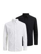 Jack & J S Jjjoe Shirt Ls 2 Pack Mp Svart
